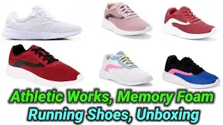 Athletic Works, Memory Foam Running Shoes, Unboxing