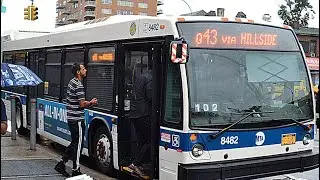 Q43 Bus Announcements to Rush Jamaica LIRR. (Vianova NSS) Happy New Year Day 🎉