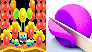 Melty Bubble healing puzzle vs ASMR slicing Max Levels Unlocked Gameplay