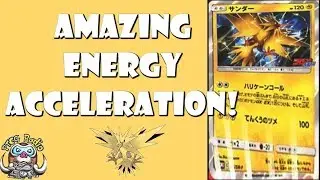 Zapdos Can Accelerate 4 Lightning Energy with 1 Attack! (Pokemon TCG)