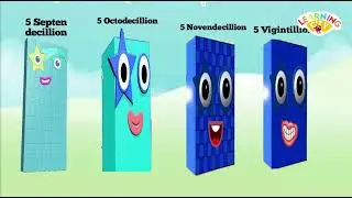 Numberblocks бесконечность большие числа счет от 5 до 5 Гугол @learningcity786 #learntocount