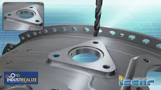 ISCAR Industrealize - Aerospace - Jet Engine Case  - Drilling