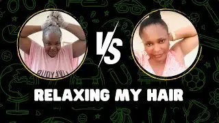 Relaxing My Hair at Home  | Hair Relaxing Routine & Self-Care Day