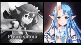Sword art Online opening 2 (courage) - collaboration/Duet (indonesia and japan)