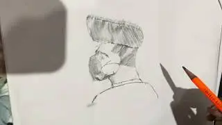 🎨 Ayansh Drawing a Sketch | Little Artist at Work