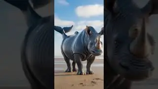 fusion of whale and rhino #fusion #whale #rhino