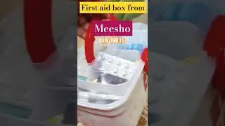 compact first aid box just in 160 rs 🤩🤩🤩  #meesho #meeshoshopping