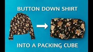 Upcycle a Button Down Shirt into a Packing Cube Alternative