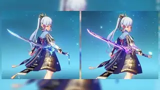 Ayaka Weapon Haran Geppaku Futsu VS Mistsplitter Reforged