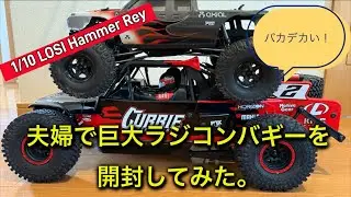 海外製巨大ロックバギーを夫婦で開封してみた。1/10 LOSI Hammer Rey.#losi #rccar #hammerrey #ラジコン #オフロード #rockbuggy