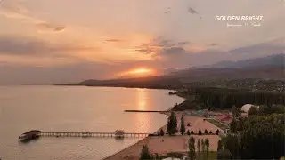 🌕 Issyk Kul Lake Sunset | Mid-Autumn Harmony | Kyrgyzstan from GoldenBright