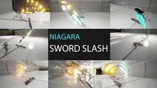 Sword Slash VFX Preview -Advanced Niagara Essential VFX Vol:01 - Unreal Engine(UE4 / UE5)