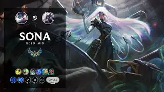 Sona Mid vs Syndra - EUW Challenger Patch 12.19