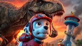 PAW Patrol Dino Rescue: Marshall vs GIANT T-REX! 🦖 (3D Movie Adventure)