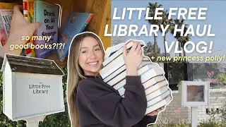 Finding the BEST books in LA's little free libraries vlog! (+ book haul!!)
