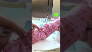 Sew a Ruffle in 20 Seconds! #diy #quilting  #sewinghacks #mygirlfriendsquiltshoppe #babylock