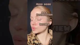 Miss Rose Flawless Silk Foundation Review#missrose#foundation #makeup