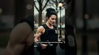 #rap Muscular Goth Female Vampire Police Officer Work out Session Pt 1 #workout @Emenim #vampgirl