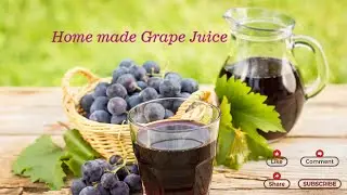 Prepare grape Juice at home