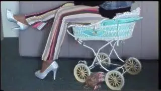 I ride and hop until the doll's stroller collapses under my weight