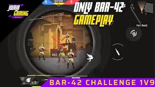 FAUG ONLY BAR-42 Challenge / Faug new update today / Faug 1v9 TDM Gameplay // JWALA