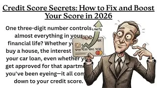 Credit Score Secrets How to Fix and Boost Your Score in 2026 ⭐ Learn English with Financial Stories