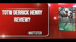 MUT 17 - TOTW Derrick Henry Review! (Before You Buy)