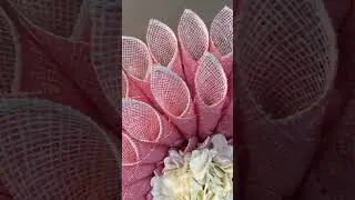 How to Make a Cone Flower Wreath | Wreath Tutorial | Poly Burlap Flower Wreath #wreathtutorial
