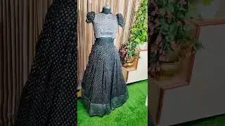 Customized #leenaraju#blackdress#designer#shortsfeed#dailyshorts#lehenga