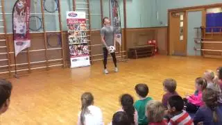 Jamie Knight Freestyle Footballer visits SCL's Holiday Clubs