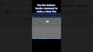 Use the bottom-border common to make a clean horizontal line #shorts