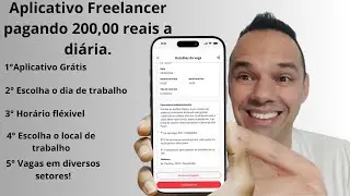 Aplicativo gr&aacute;tis de renda extra, pagando R$ 200,00 reais a di&aacute;ria.