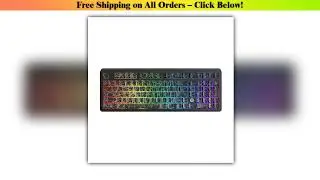 AJAZZ AK980 MAX Wired Magnetic Switch Keyboard 0.01mm 8K Mechanical Keyboards Hot Swap ARGB