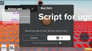 Script free ugc. game: button hell