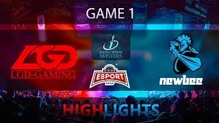 Dota 2: LFY vs Newbee | Perfect World Masters | Game 1 |  Highlights | 23.11.2017