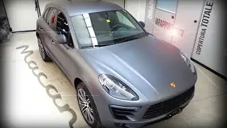 CAR WRAPPING - PORSCHE MACAN Matte Dark Grey