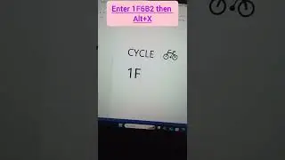 Cycle symbol shortcut in MS Word #cycle #logo #symbol #microsoft #word #msword  #techwithpanja