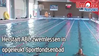 Herstart ABC zwemlessen in opgeleukt Sportfondsenbad