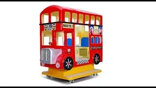 London Fun Bus Kiddie Ride|Coin Operated Kiddie Rides For Sale| Indoor theme park Amusement ride