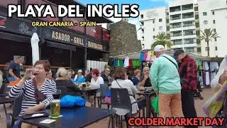 🛍Colder Market Day |Huge Crowd | January 10 | Gran Canaria