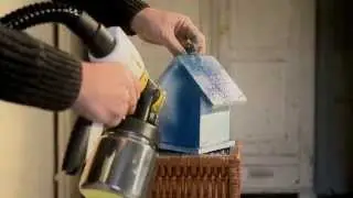 Hoe schilder ik vogelhuisjes met een verfpistool? - Comment peindre des nichoirs pour oiseaux ?