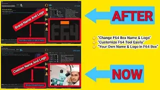 F64 Box Name & Logo Change | Add Your Own Name & Photo in F64 Tool