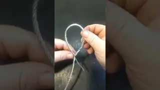 Как легко завязать трос в петлю. #shorts