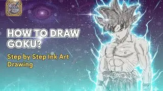 How to draw goku ? l step by step l easy and simple drawing #inkart #sketch #trendingvideo 