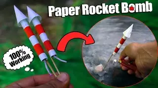 DIY Paper Rocket Bom | how to make rocket crackers with paper | paper se crackers kaise banaen | diy