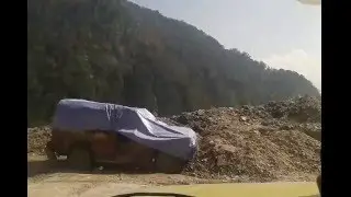 Landslide on Lachung Road - Gangtok to Lachung during Yumthang & Zero Point Tour