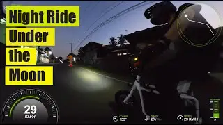 Night ride under the Moon on Fiido Q1 and DT2 Limited