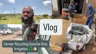 Day in the Life of a Poultry Farmer | Recycling Cans for Irrigation