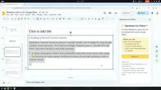 Markdown for Slides&trade; &mdash; Convert Markdown into Beautiful Google Slides Instantly
