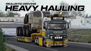Realistic Heavy Hauling with Scania R Old Skool Vibe | Day to Night Driving in ETS2